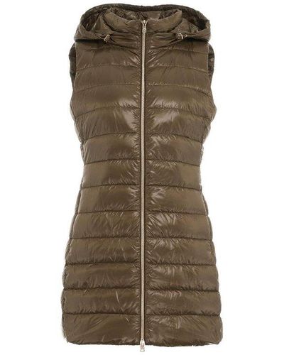Herno Zip-up Padded Gilet - Green