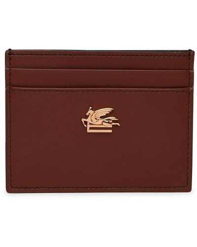 Etro Brown Leather Cardholder