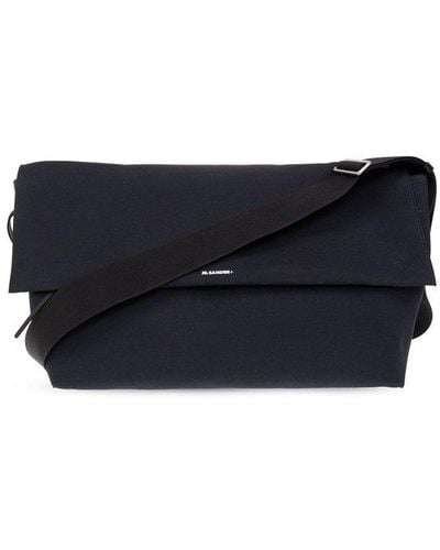 Jil Sander Utility Medium Shoulder Bag - Blue