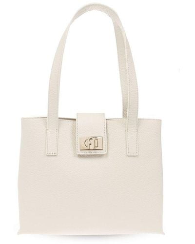 Furla '1927 Medium' Shopper Bag, - White