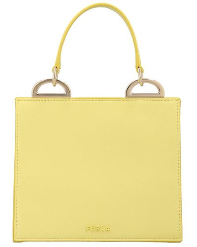Furla Linea Futura Top Handle Shoulder Bag - Yellow