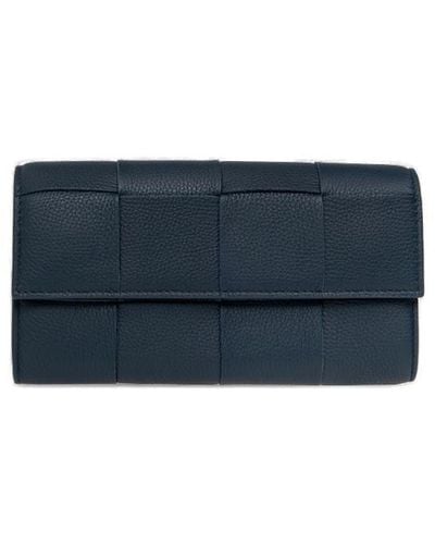 Bottega Veneta Leather Wallet - Blue