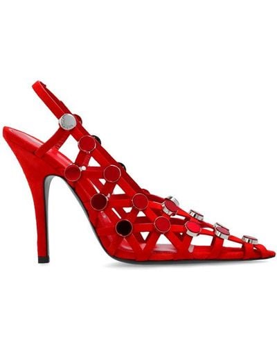 The Attico High Heels 'grid', - Red