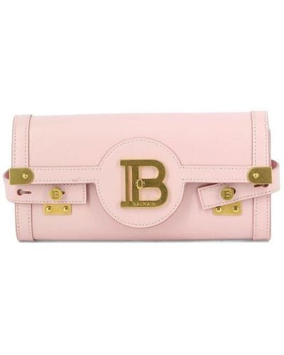 Balmain B Buzz Clutch Bag - Pink