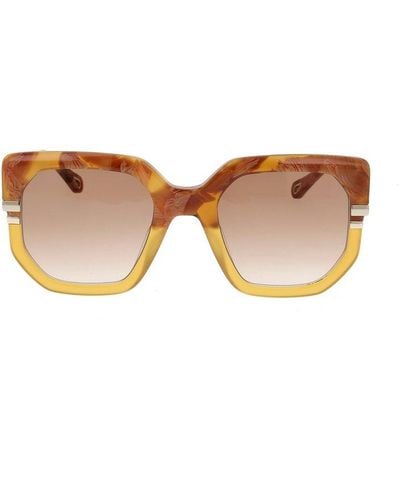 Chloé Oversized Square Frame Sunglasses - Multicolour