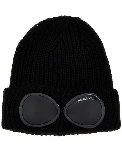 C.P. Company Goggles Hats - Black