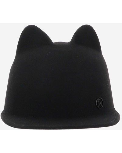 Maison Michel Jamie Ears Hat - Black