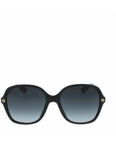Gucci Square Frame Oversized Sunglasses - Black