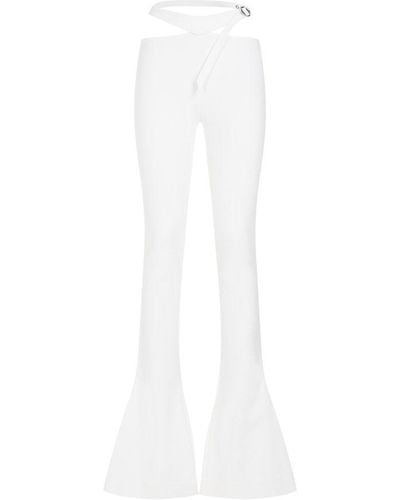 The Attico Long Trousers - White
