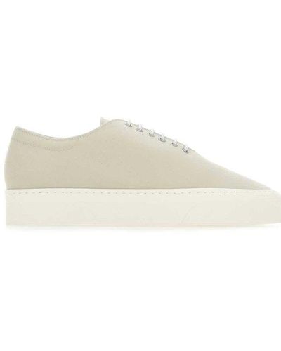 The Row Marie H Lace-up Trainers - Natural