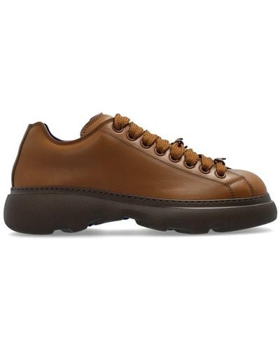 Burberry Ranger Lace-up Sneakers - Brown