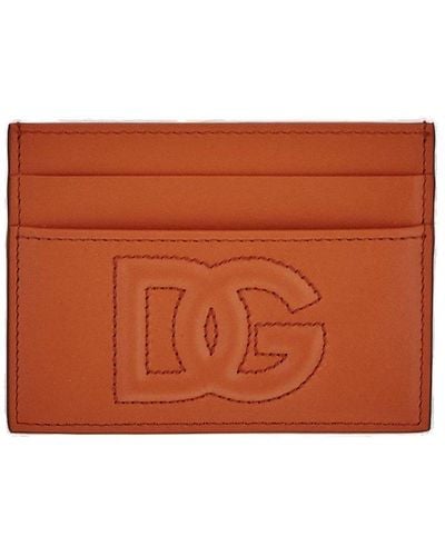 Dolce & Gabbana Logo-embossed Cardholder - Brown