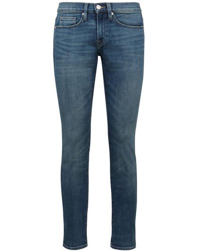 FRAME Mid-rise Slim Cut Jeans - Blue
