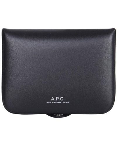 A.P.C. Leather Card Holder - Multicolor
