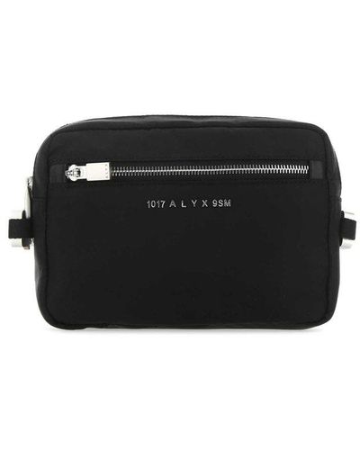 1017 ALYX 9SM Logo Lettering Zipped Belt Bag - Black