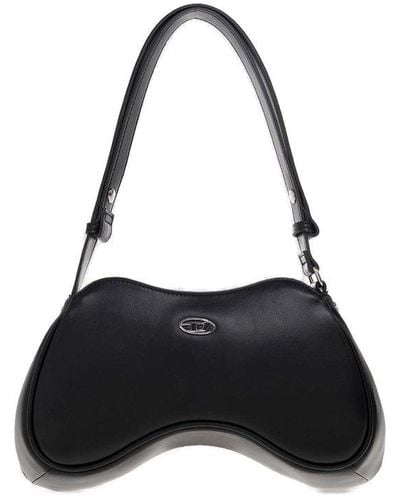 DIESEL Asymmetric-designed Zipped Tote Bag - Black
