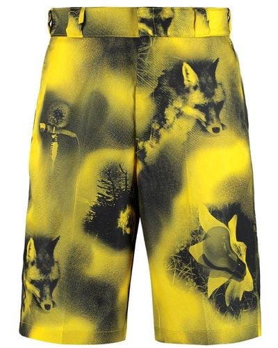 Prada Re-nylon Bermuda Shorts - Yellow