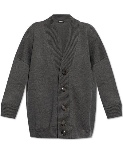 DSquared² Oversized Knitted Cardigan - Grey