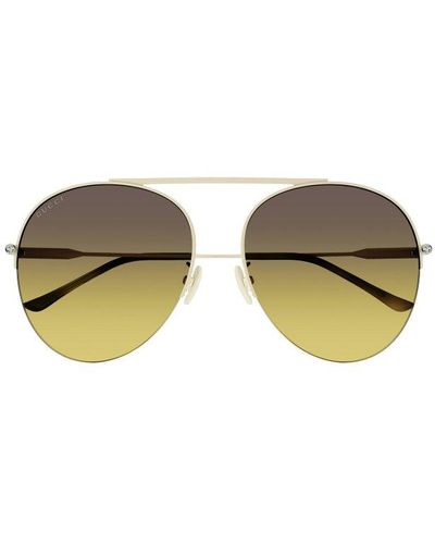 Gucci Aviator-frame Sunglasses - White