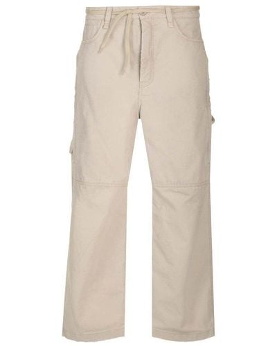 Balenciaga Cropped Cargo Trousers - Natural