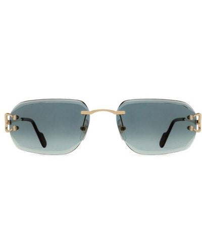 Cartier Rectangular Frame Sunglasses - Multicolour
