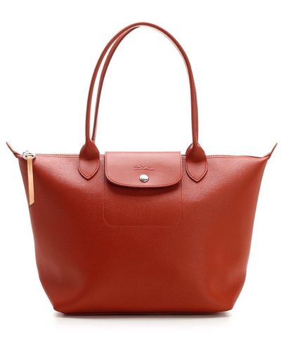 Longchamp Le Pliage City Pouch - Red Handle Bags, Handbags