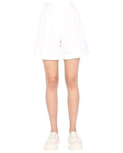 Dries Van Noten Shorts With Pinces - White