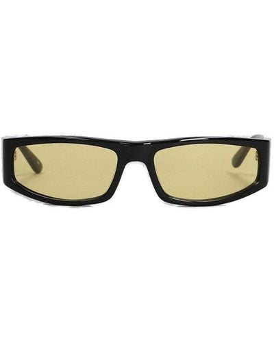 Courreges Eyewear Rectangular Frame Sunglasses - Black