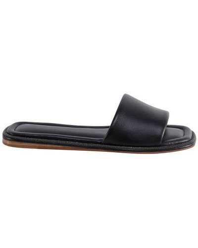 Brunello Cucinelli Flat Sandals - Black