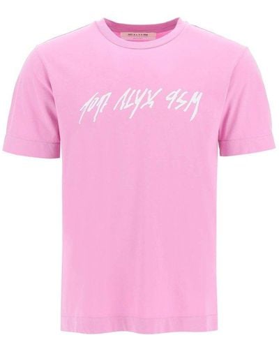 1017 ALYX 9SM Script Logo T-shirt - Pink