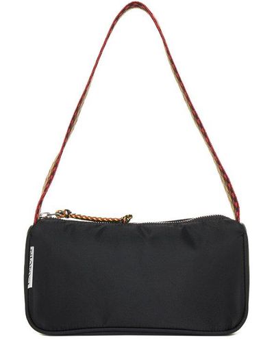 Lanvin Curb Nylon Hand Bag - Black
