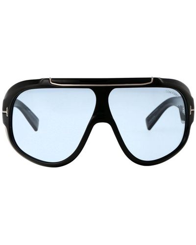 Tom Ford Photochormatic Rellen Shield Frame Sunglasses - Black
