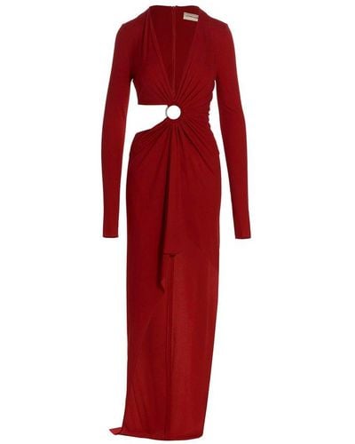 Alexandre Vauthier Cut-Out Long Dress - Red