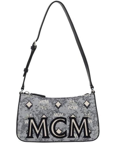 MCM Mini Crossbody Bag - Gray