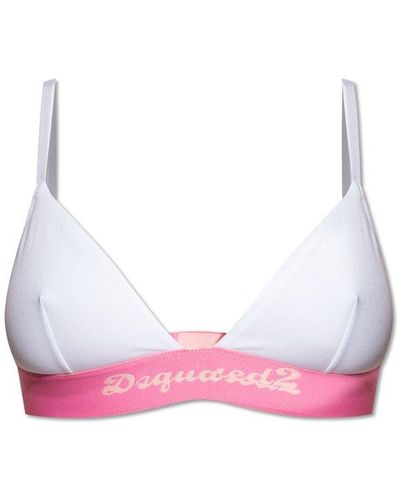 DSquared² Bra With Logo, - Pink