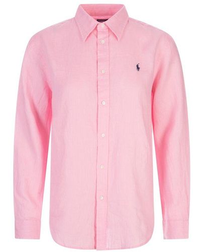 Polo Ralph Lauren Long Sleeved Button-up Shirt - Pink