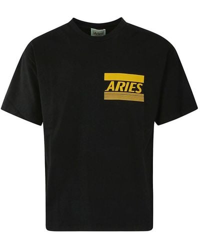 Aries Credit Card Ss Crewneck T-shirt - Black