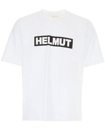 Helmut Lang Logo Printed Crewneck T-shirt - White