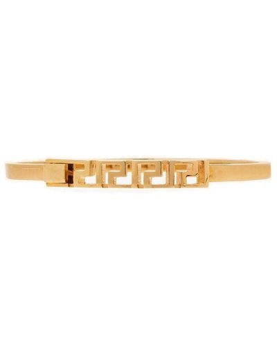 Versace Greca Cuff Bracelet - Metallic