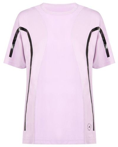 adidas By Stella McCartney Logo Printed Crewneck T-shirt - Pink