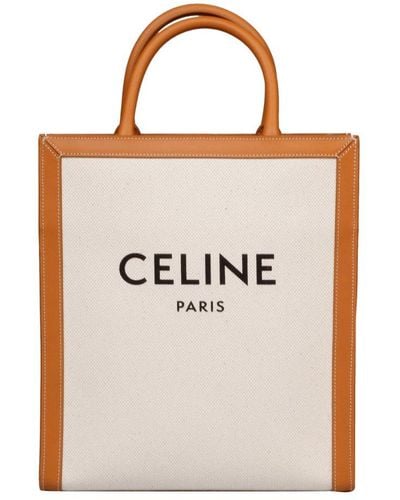 Celine Small Vertical Tote Bag - White