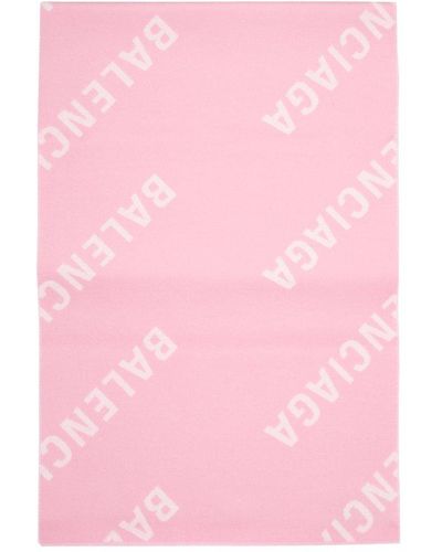 Balenciaga Wool Scarf - Pink