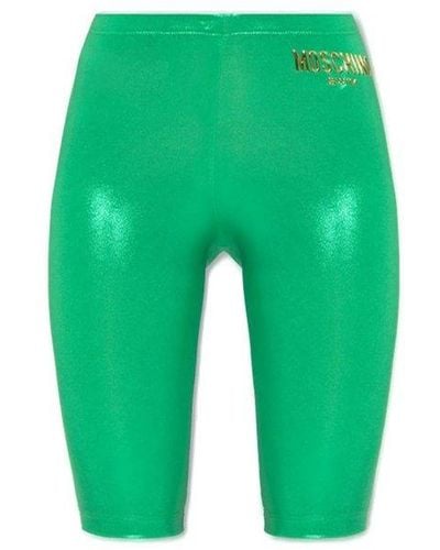 Moschino Logo Detailed Shorts - Green