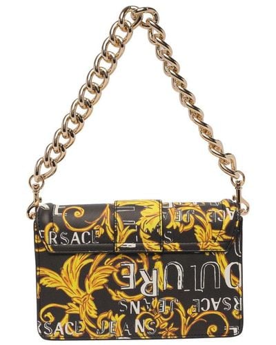 Versace Jeans Couture Barocco Buckle Tote Bag - Yellow