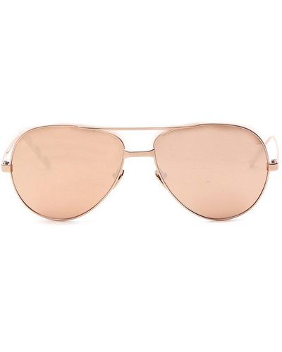 Linda Farrow Aviator Sunglasses - Pink