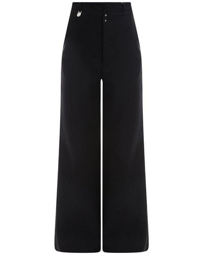 MM6 by Maison Martin Margiela Flared Trousers - Black