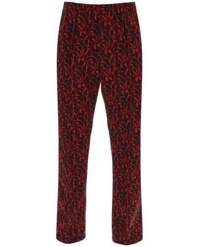 Needles Pintuck Graphic Printed Pants - Red