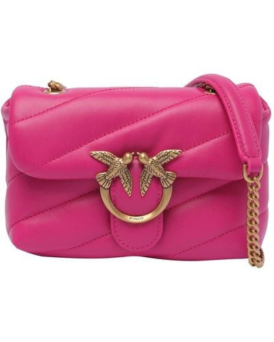 Pinko Baby Love Bag Puff Maxi Quilt Crossbody Bags - Pink