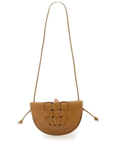 Leather handbag Hereu Orange in Leather - 31163626