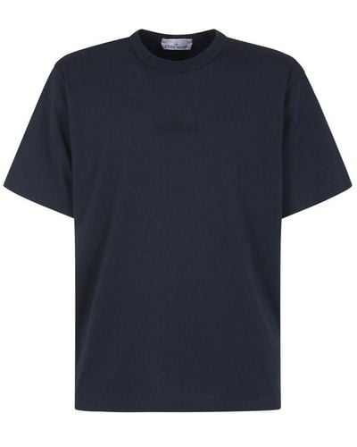Stone Island Short Sleeved Crewneck T-shirt - Blue